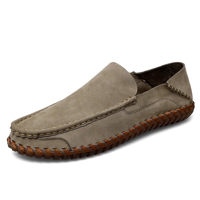 MEN'S HANDMADE SUEDE SLIP - ON SUMMER LOAFERS - Zarino Newstyle