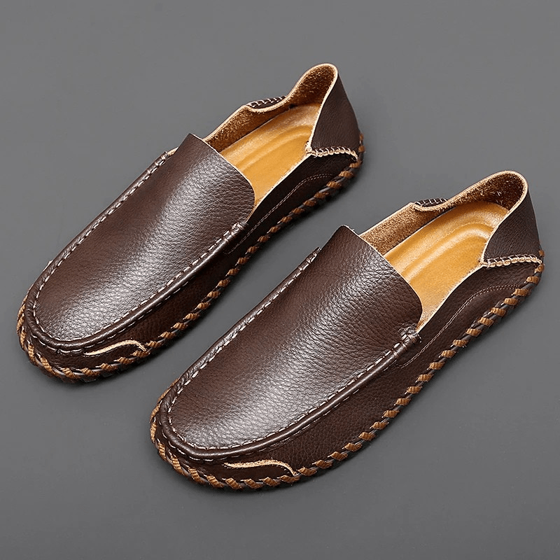 MEN'S HANDMADE SUEDE SLIP - ON SUMMER LOAFERS - Zarino Newstyle