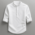 MEN'S HENLEY COLLAR RELAXED CASUAL SHIRTS - Zarino Newstyle