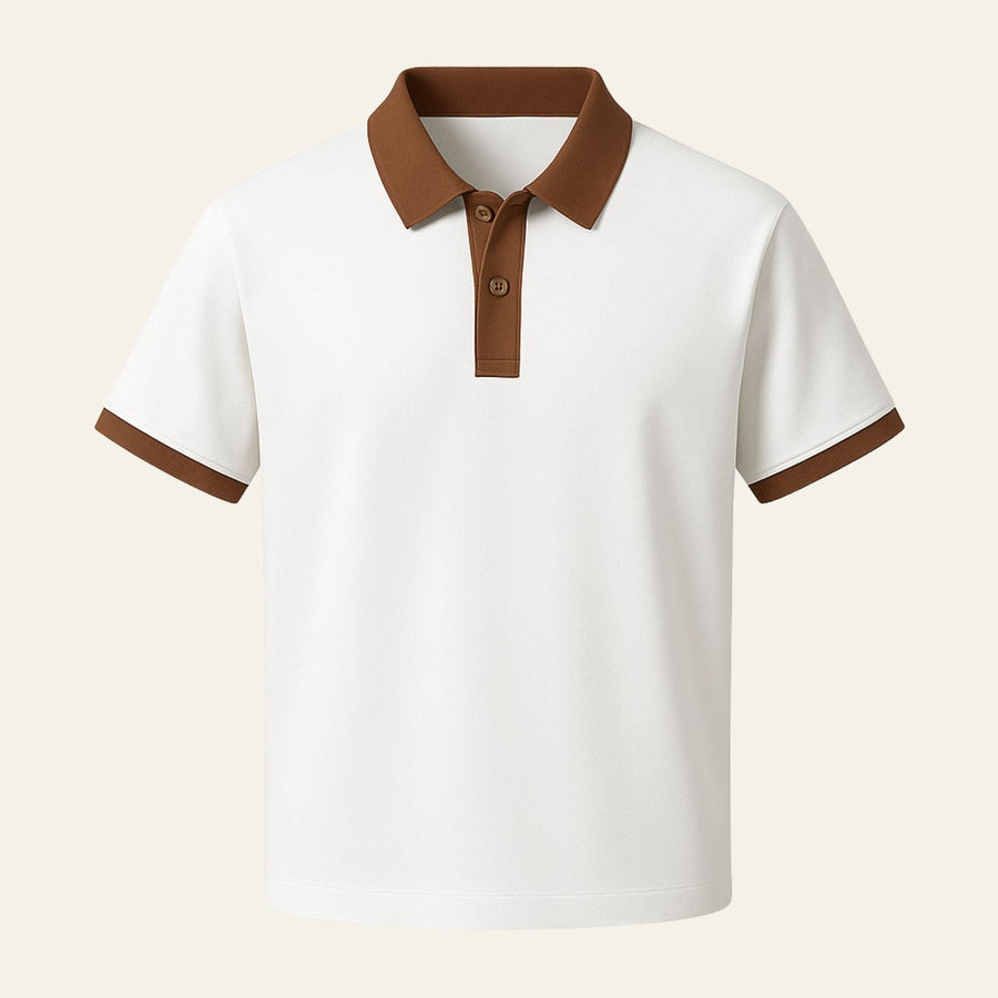 MEN'S HERITAGE CONTRAST TRIM SUMMER POLO SHIRT - Zarino Newstyle