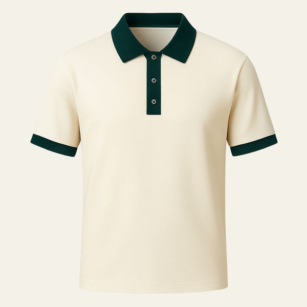 MEN'S HERITAGE CONTRAST TRIM SUMMER POLO SHIRT - Zarino Newstyle