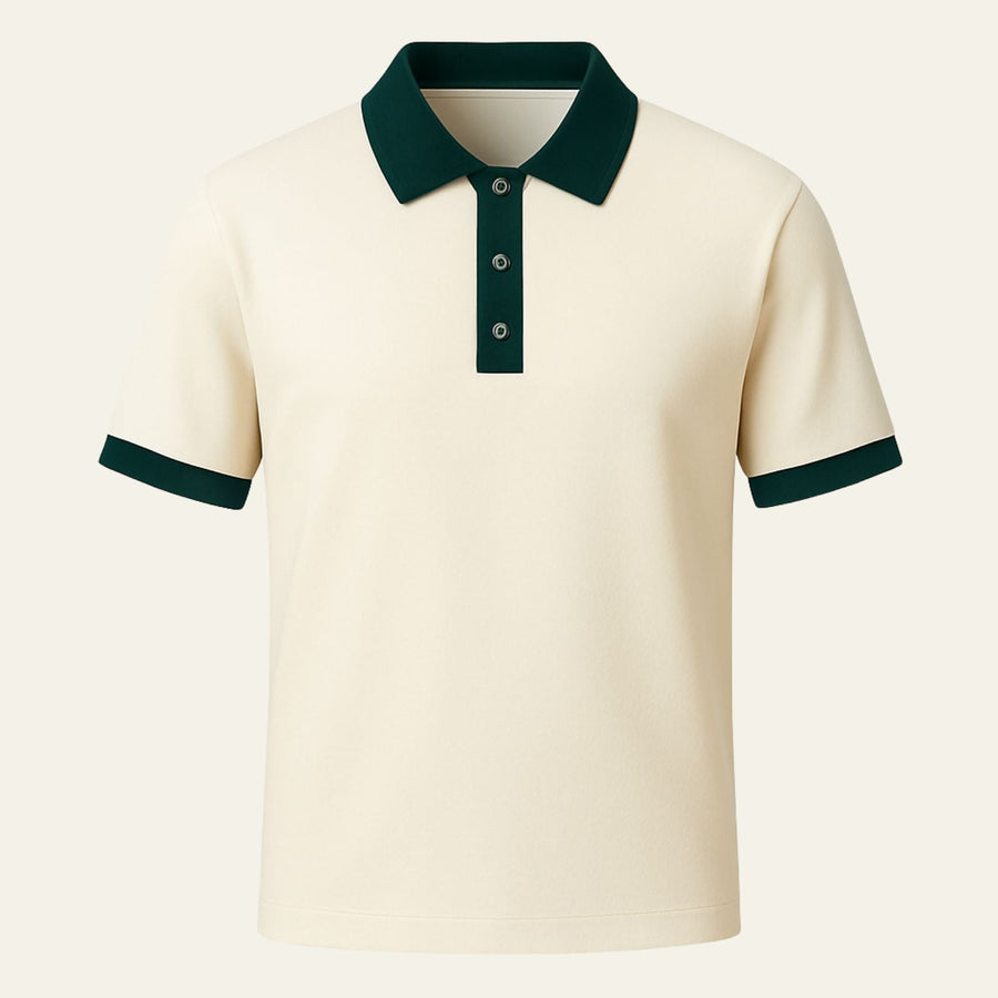 MEN'S HERITAGE CONTRAST TRIM SUMMER POLO SHIRT - Zarino Newstyle
