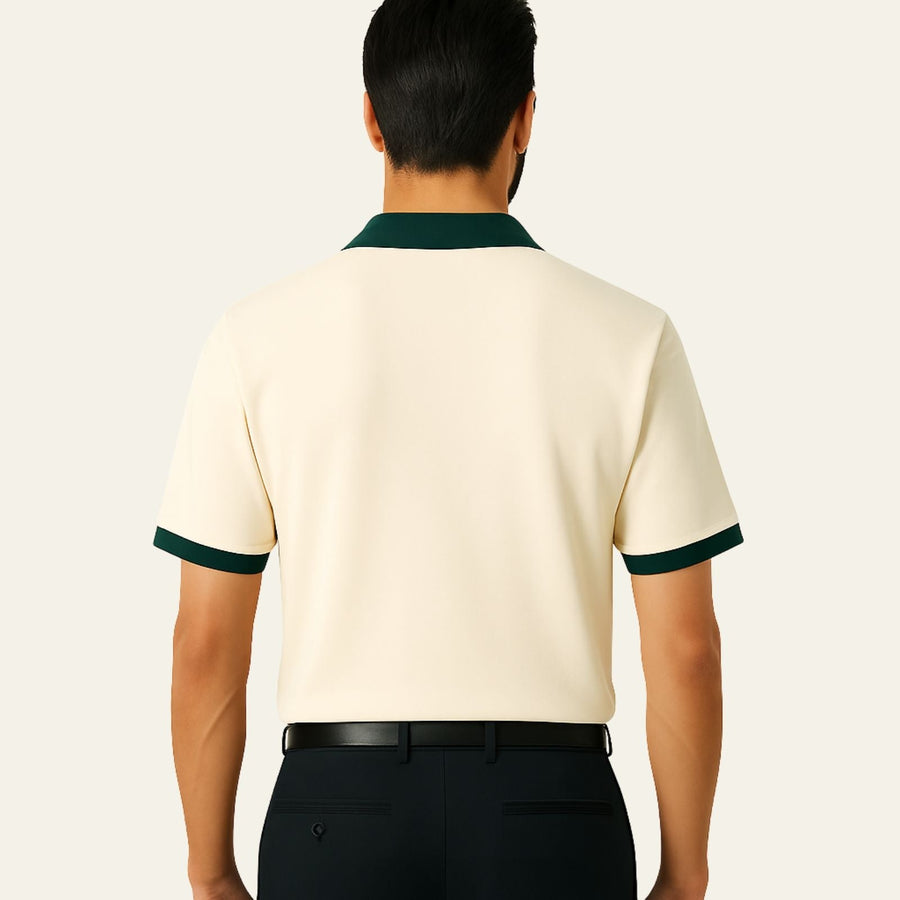 MEN'S HERITAGE CONTRAST TRIM SUMMER POLO SHIRT - Zarino Newstyle