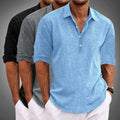 MEN'S LAPEL COLLAR BUTTON PLACKET CASUAL SHIRT - Zarino Newstyle