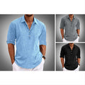 MEN'S LAPEL COLLAR BUTTON PLACKET CASUAL SHIRT - Zarino Newstyle