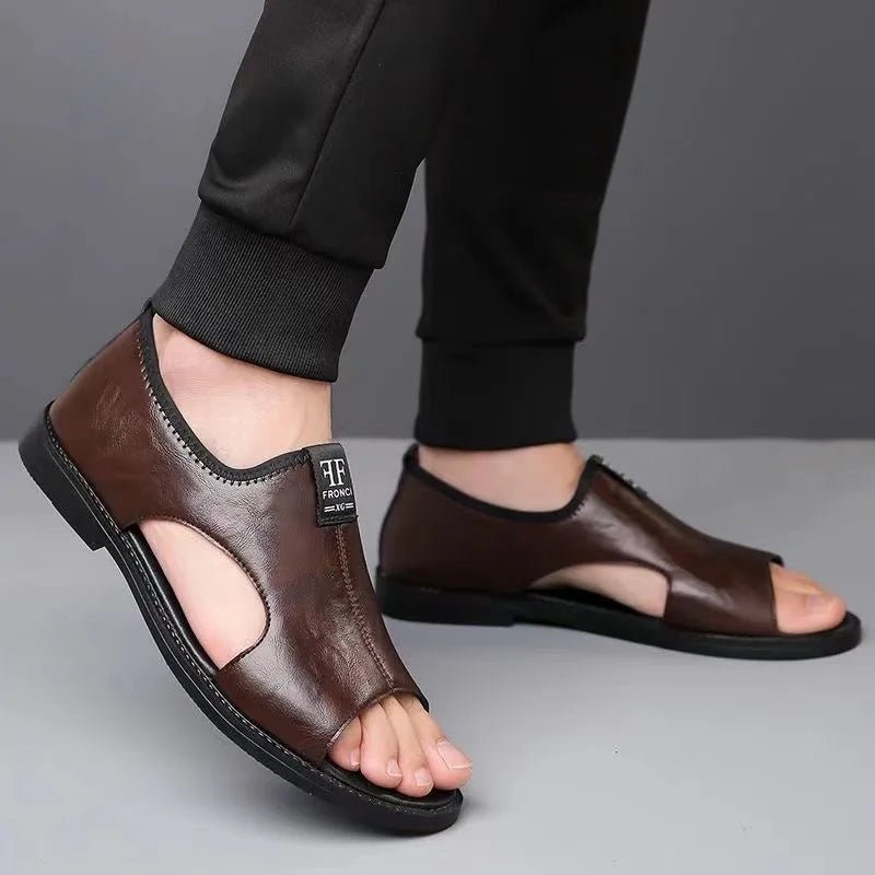 MEN'S LEATHER SUMMER SANDALS - Zarino Newstyle