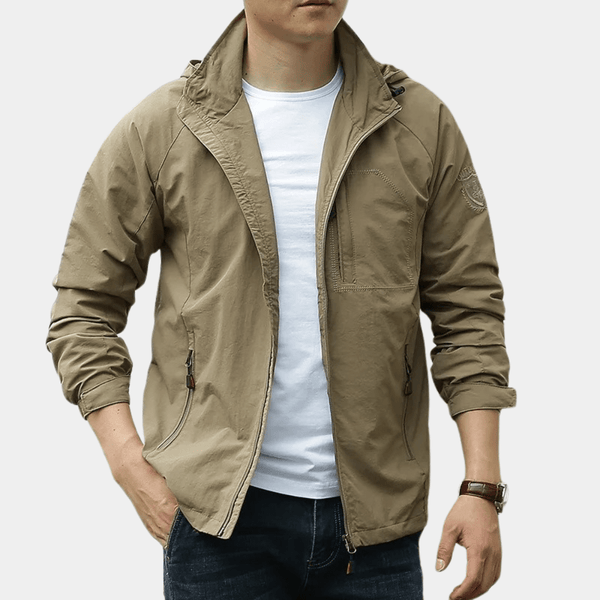 MEN'S LIGHTWEIGHT ZIP-UP HOODIE JACKET