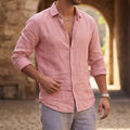 MEN'S LONG SLEEVE CASUAL BEACH SHIRT - Zarino Newstyle
