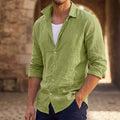 MEN'S LONG SLEEVE CASUAL BEACH SHIRT - Zarino Newstyle