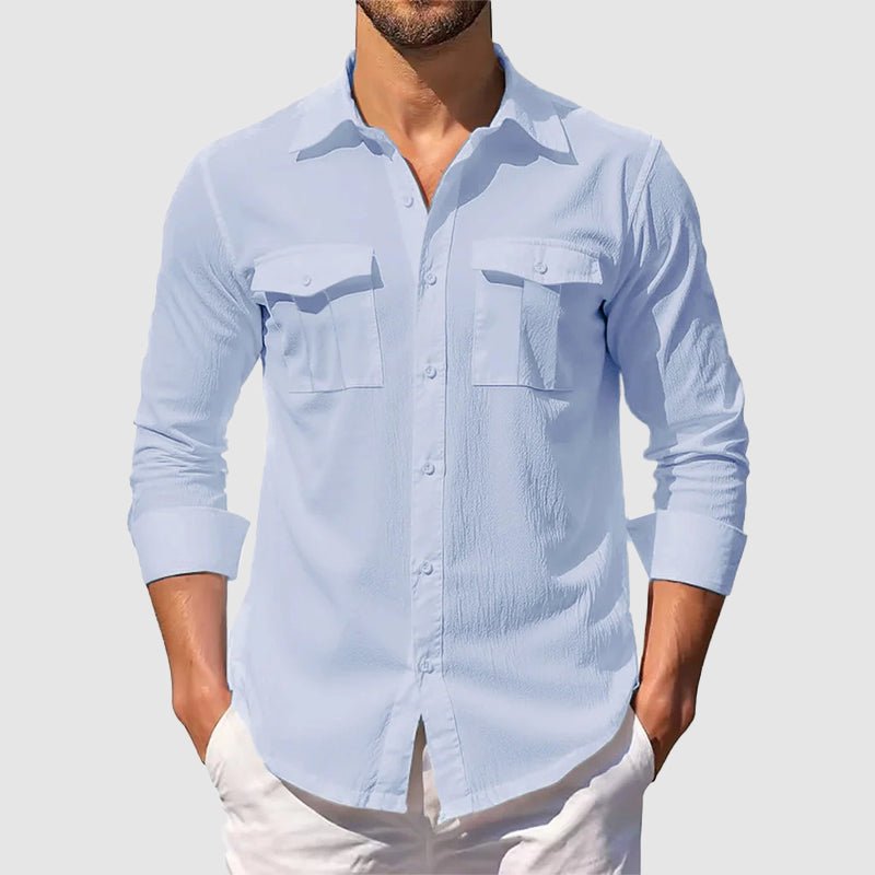 MEN'S LONG SLEEVE SUMMER SHIRT - Zarino Newstyle