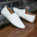 MEN'S MOCCASIN SLIP - ON LEATHER LOAFERS - Zarino Newstyle