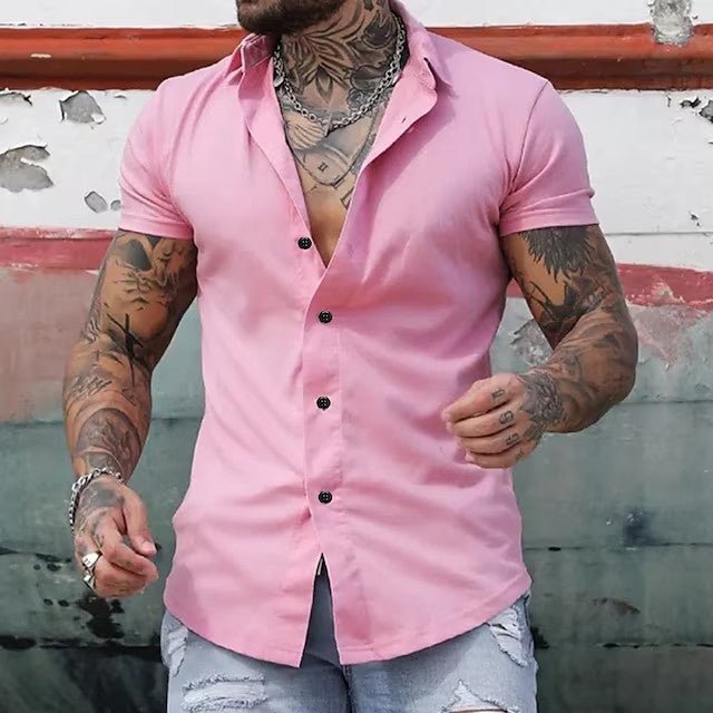 MEN'S MUSCLE FIT SUMMER SHIRT - Zarino Newstyle