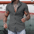 MEN'S MUSCLE FIT SUMMER SHIRT - Zarino Newstyle