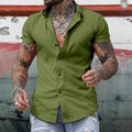 MEN'S MUSCLE FIT SUMMER SHIRT - Zarino Newstyle