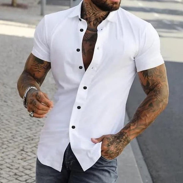 MEN'S MUSCLE FIT SUMMER SHIRT - Zarino Newstyle