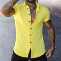 MEN'S MUSCLE FIT SUMMER SHIRT - Zarino Newstyle