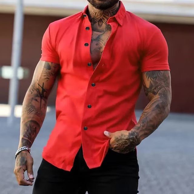 MEN'S MUSCLE FIT SUMMER SHIRT - Zarino Newstyle