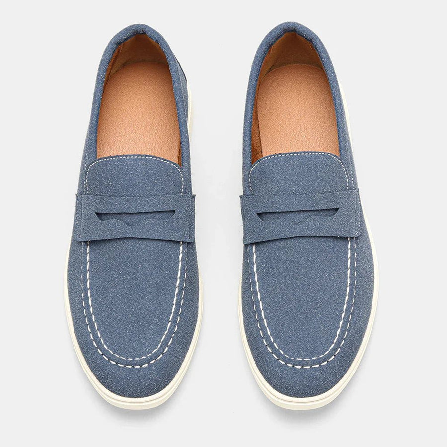 MEN'S PENNY STRAP SUEDE SLIP - ON SUMMER LOAFERS - Zarino Newstyle