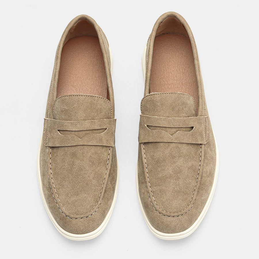 MEN'S PENNY STRAP SUEDE SLIP - ON SUMMER LOAFERS - Zarino Newstyle