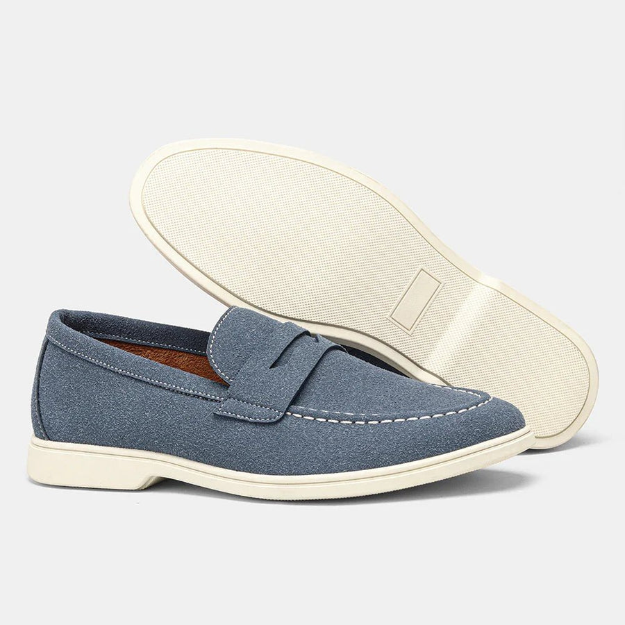MEN'S PENNY STRAP SUEDE SLIP - ON SUMMER LOAFERS - Zarino Newstyle