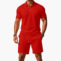 MEN'S POLO SHIRT AND SHORTS MATCHING SUMMER SET - Zarino Newstyle