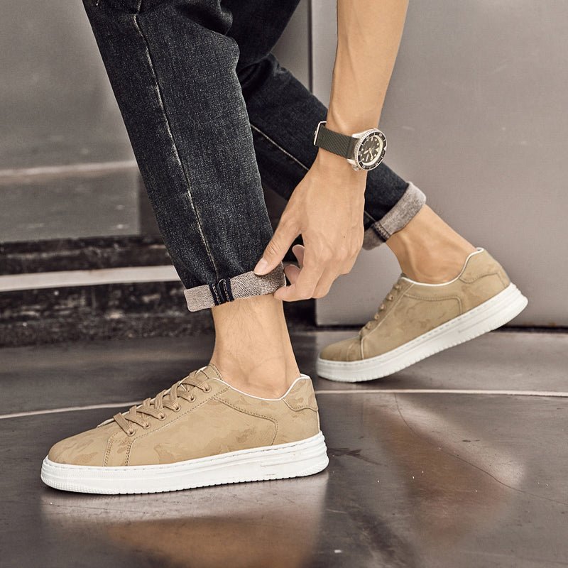 MEN'S PREMIUM LEATHER LOW - TOP MINIMAL SNEAKERS - Zarino Newstyle