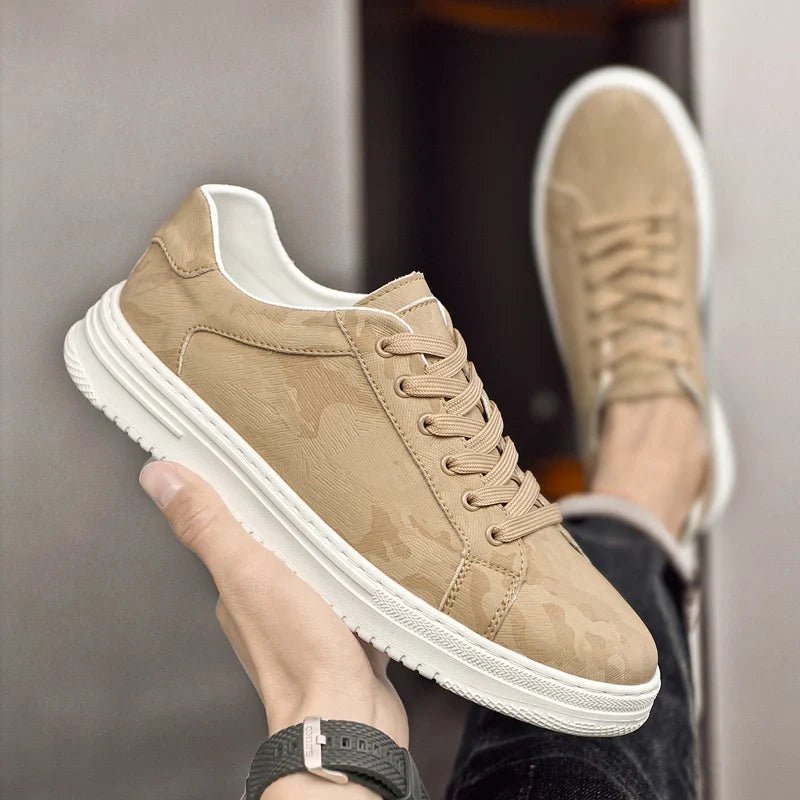 MEN'S PREMIUM LEATHER LOW - TOP MINIMAL SNEAKERS - Zarino Newstyle