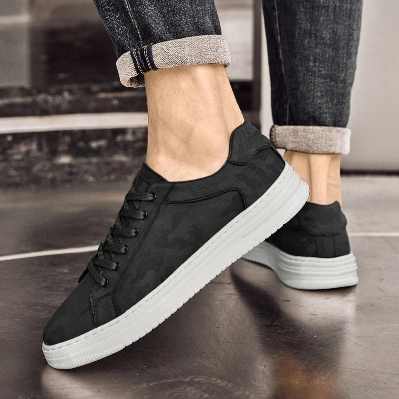 MEN'S PREMIUM LEATHER LOW - TOP MINIMAL SNEAKERS - Zarino Newstyle