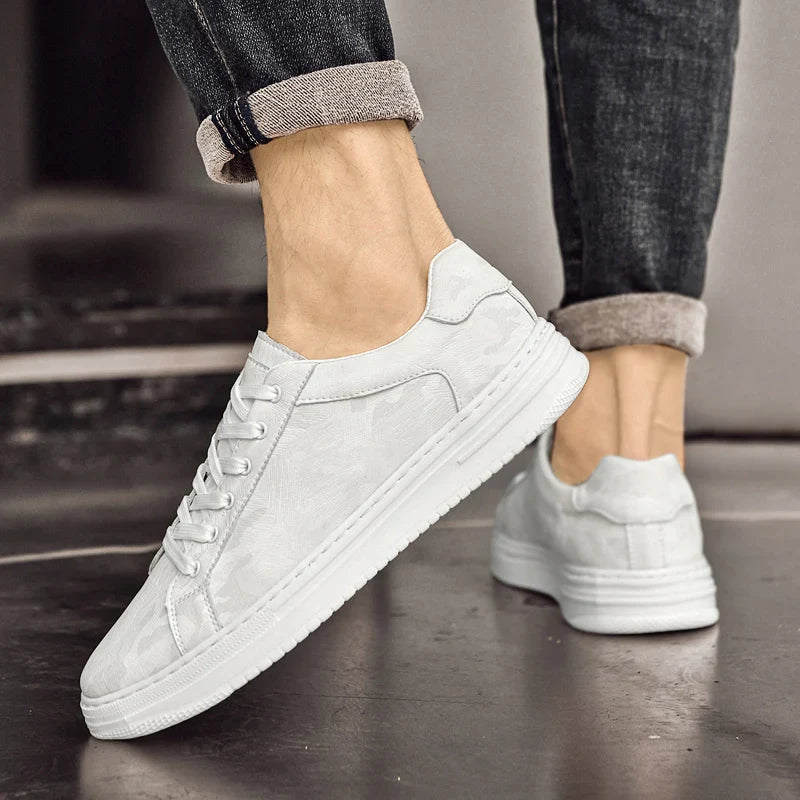 MEN'S PREMIUM LEATHER LOW - TOP MINIMAL SNEAKERS - Zarino Newstyle