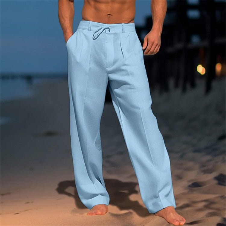 MEN'S RELAXED DRAWSTRING SUMMER PANTS - Zarino Newstyle