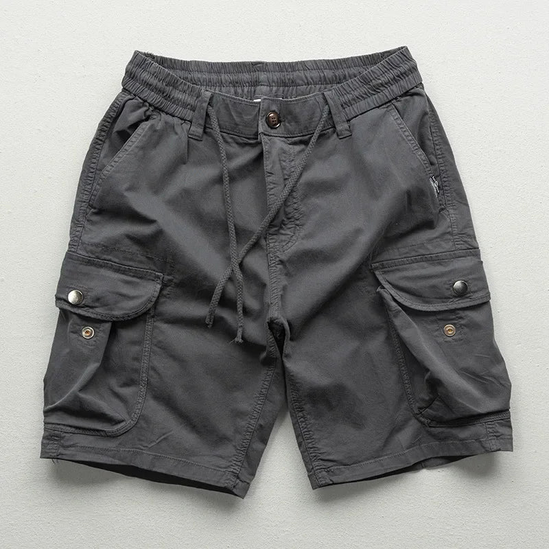 MEN'S RELAXED FIT MULTI - POCKET CARGO SUMMER SHORTS - Zarino Newstyle