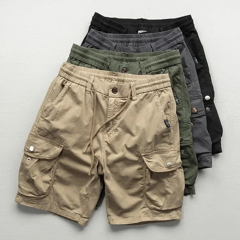 MEN'S RELAXED FIT MULTI - POCKET CARGO SUMMER SHORTS - Zarino Newstyle