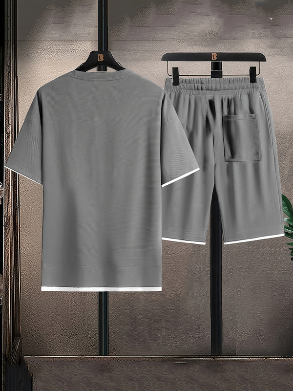 MEN'S RELAXED FIT TWO-PIECE SHORT SET