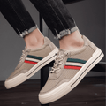 MEN'S RETRO SPORT STRIPE LOW - TOP BREATHABLE MESH PANEL LACE - UP TRAINERS - Zarino Newstyle