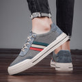MEN'S RETRO SPORT STRIPE LOW - TOP BREATHABLE MESH PANEL LACE - UP TRAINERS - Zarino Newstyle