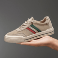 MEN'S RETRO SPORT STRIPE LOW - TOP BREATHABLE MESH PANEL LACE - UP TRAINERS - Zarino Newstyle