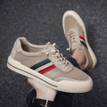 MEN'S RETRO SPORT STRIPE LOW - TOP BREATHABLE MESH PANEL LACE - UP TRAINERS - Zarino Newstyle