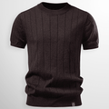 MEN'S RIBBED KNIT SUMMER T - SHIRT - Zarino Newstyle