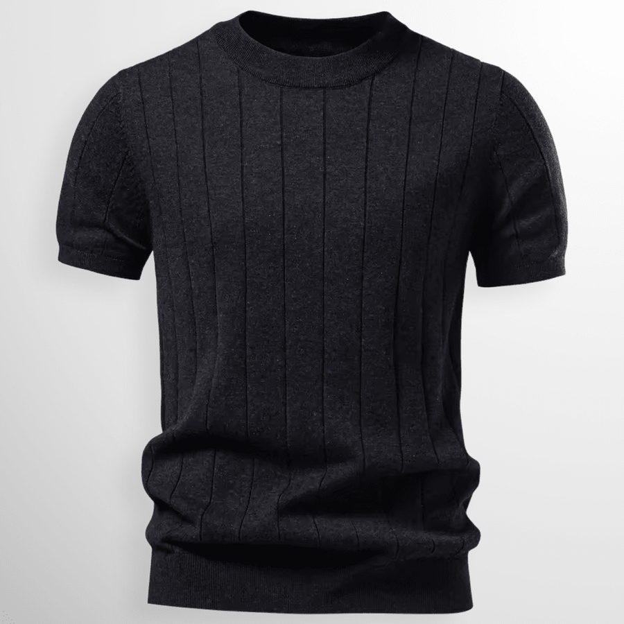 MEN'S RIBBED KNIT SUMMER T - SHIRT - Zarino Newstyle