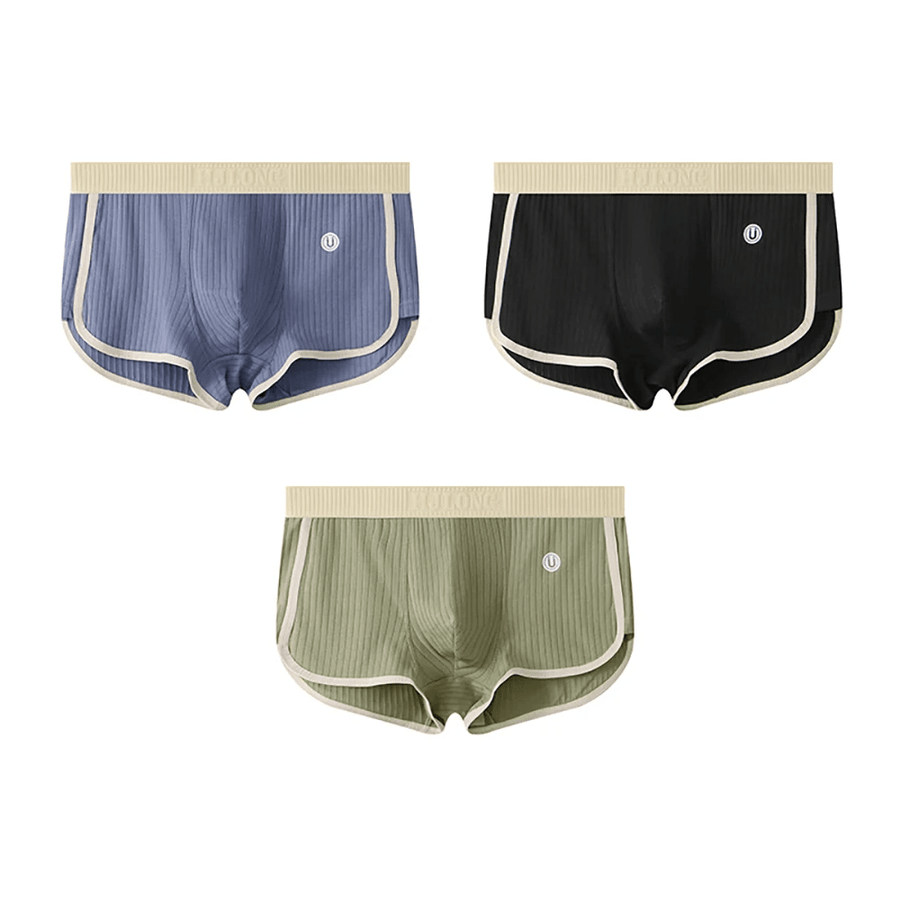 MEN'S RIBBED STRETCH BRIEF UNDERWEAR SET 3 - PACK - Zarino Newstyle