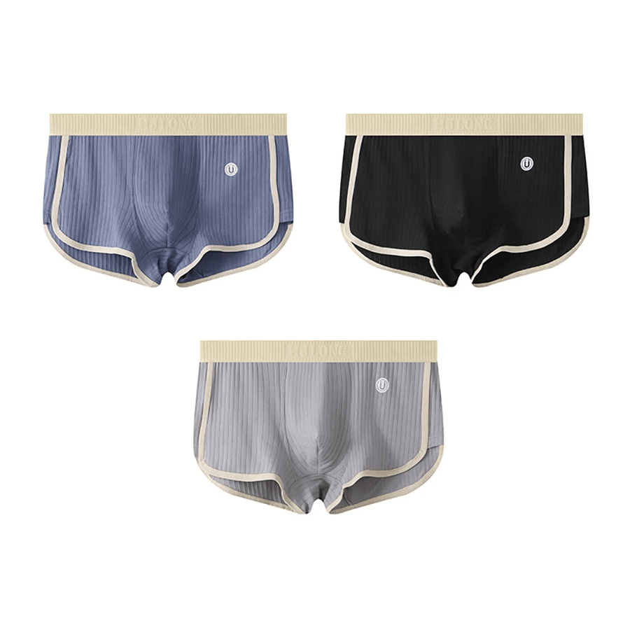 MEN'S RIBBED STRETCH BRIEF UNDERWEAR SET 3 - PACK - Zarino Newstyle