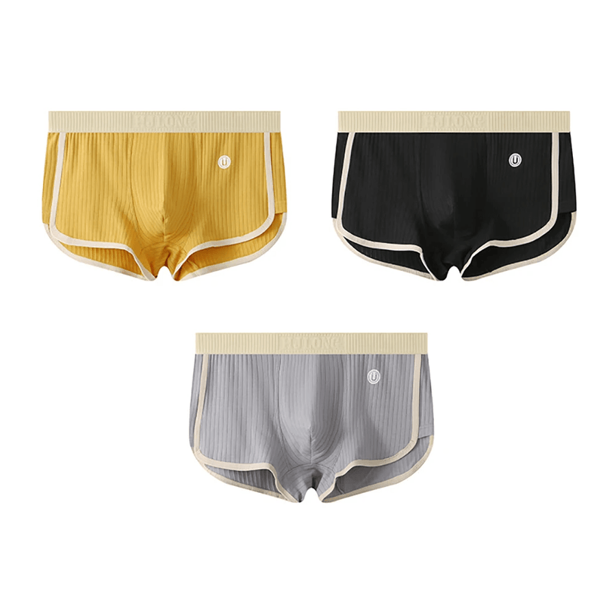 MEN'S RIBBED STRETCH BRIEF UNDERWEAR SET 3 - PACK - Zarino Newstyle