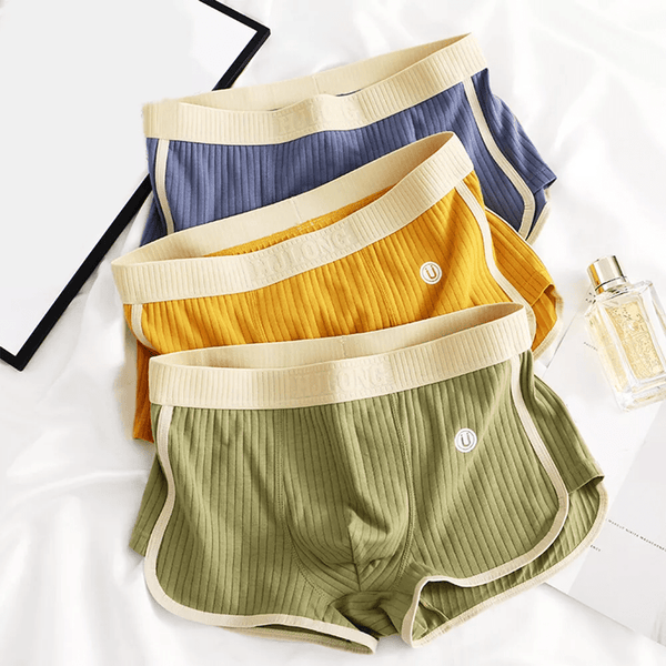 MEN'S RIBBED STRETCH BRIEF UNDERWEAR SET 3-PACK