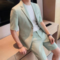 MEN'S SHORT SLEEVE BLAZER & SHORTS CO - ORD - Zarino Newstyle