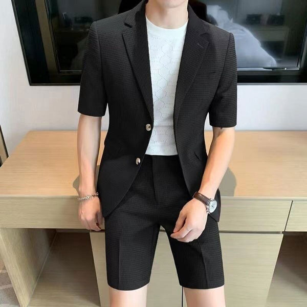 MEN'S SHORT SLEEVE BLAZER & SHORTS CO-ORD