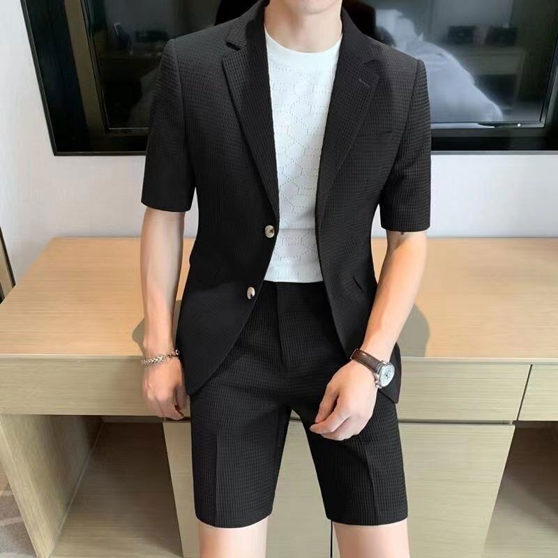 MEN'S SHORT SLEEVE BLAZER & SHORTS CO - ORD - Zarino Newstyle
