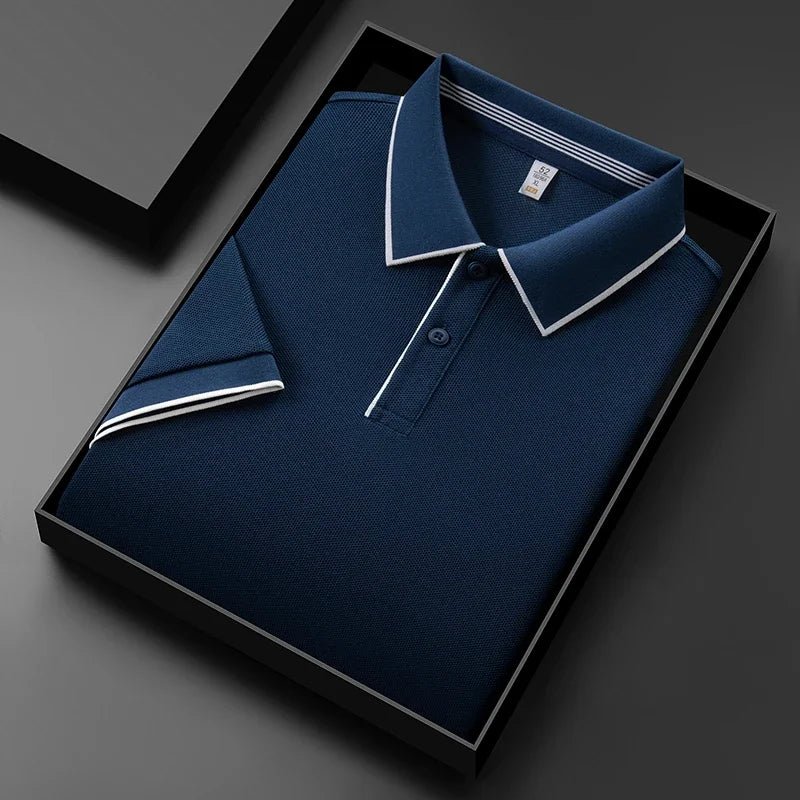 MEN'S SHORT SLEEVE PERFORMANCE KNIT POLO SUMMER SHIRT - Zarino Newstyle