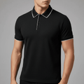 MEN'S SHORT SLEEVE PERFORMANCE KNIT POLO SUMMER SHIRT - Zarino Newstyle