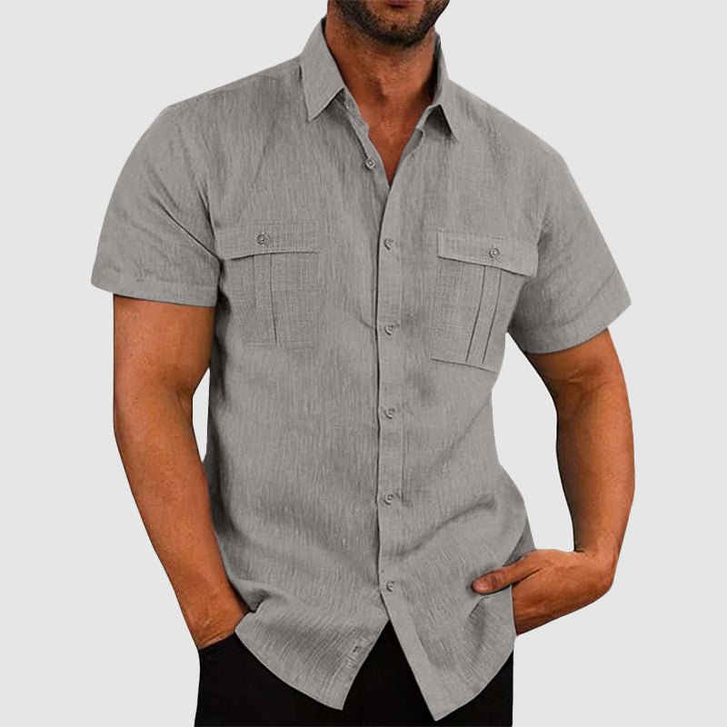 MEN'S SHORT SLEEVE SUMMER SHIRT - Zarino Newstyle
