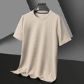 MEN'S SHORT SLEEVE WAFFLE KNIT CREW NECK SUMMER T - SHIRT - Zarino Newstyle